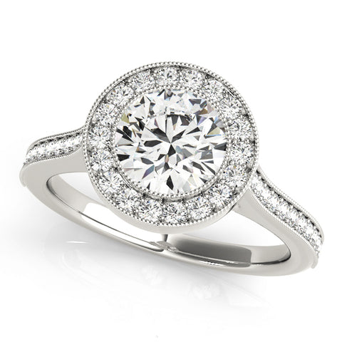 platinum halo diamond engagement ring
