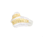 white gold fancy yellow diamond ring