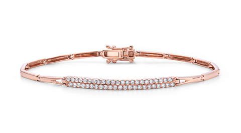 rose gold diamond bracelet 