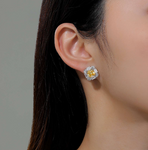 lafonn simulated canary diamond earrings