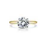lafonn solitaire engagement ring in yellow