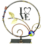 Gary Rosenthal Large Round LOVE Shards Holder