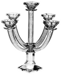 Crystal Candelabra w/ Crushed Stones