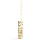 yellow gold diamond heart pendant