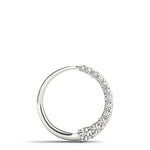 white gold diamond circle pendant