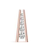 rose gold diamond journey pendant