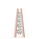 rose gold diamond journey pendant