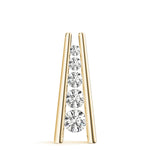 yellow gold diamond journey pendant 