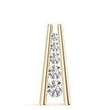yellow gold diamond journey pendant 
