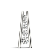 white gold diamond journey pendant 