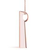 rose gold diamond journey pendant