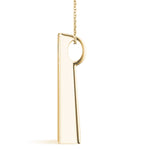 yellow gold diamond journey pendant 