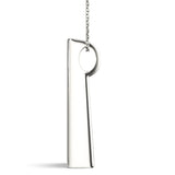 white gold diamond journey pendant 