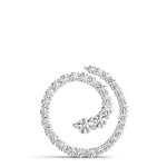 white gold diamond swirl journey pendant
