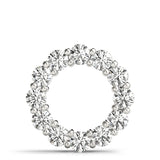 white gold diamond circle pendant