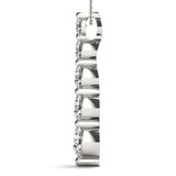 white gold diamond journey pendant
