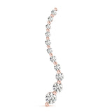 rose gold diamond journey pendant 