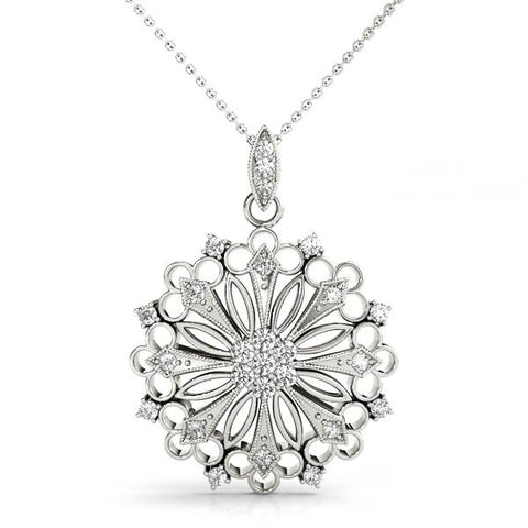 platinum diamond fashion pendant 