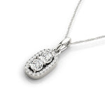 white gold diamond pendant necklace