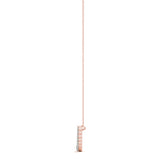 rose gold graduated diamond necklace 