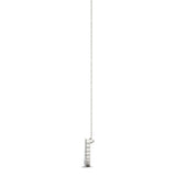 white gold graduated diamond necklace