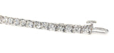 14kt white gold 4 carat diamond tennis bracelet