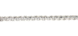14kt white gold 4 carat diamond tennis bracelet