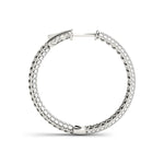 white gold pave inside out diamond hoop earrings