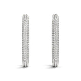 white gold pave inside out diamond hoop earrings
