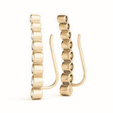 yellow gold Bezel-Set Diamond Ear Climbers