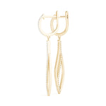 yellow gold diamond fashion drop earrings