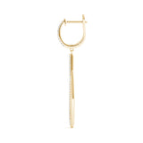 yellow gold diamond fashion drop earrings