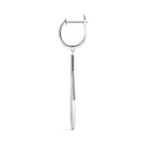 white gold diamond fashion drop earrings