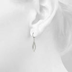 white gold diamond fashion drop earrings
