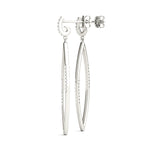 white gold diamond drop earrings 