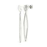 white gold diamond drop earrings 