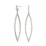 white gold diamond drop earrings 