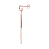 rose gold diamond drop earrings