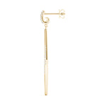 yellow gold diamond drop earrings
