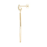 yellow gold diamond drop earrings