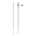 white gold diamond drop earrings