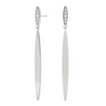 white gold diamond drop earrings