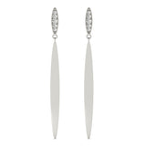 white gold diamond drop earrings