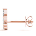 rose gold diamond ear climbers 