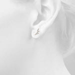 rose gold diamond ear climbers 