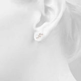 rose gold diamond ear climbers 