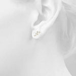 yellow gold diamond ear climbers