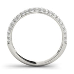 white gold triple row pave diamond wedding band