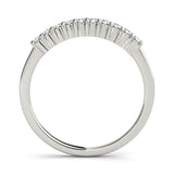 platinum diamond wedding band with 10 diamonds