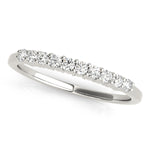 platinum diamond wedding band with 10 diamonds